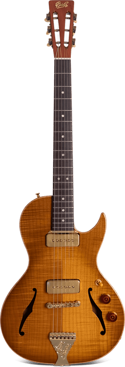 Crossroads Little Sister Cutaway P90s 5A Honey Burst - B&G Guitars