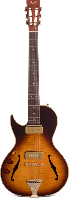 Crossroads Little Sister Cutaway P90s Tobacco Burst (Lefty) - B&G Guitars