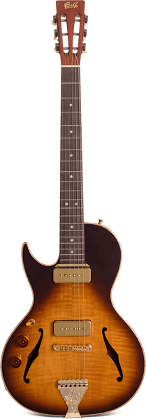 Crossroads Little Sister Cutaway P90s Tobacco Burst (Lefty) – B&G