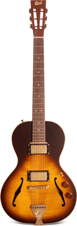 Crossroads Little Sister Non - Cutaway Humbuckers Tobacco Burst - B&G Guitars