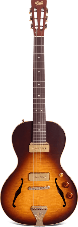 Crossroads Little Sister Non - Cutaway P90s Tobacco Burst - B&G Guitars