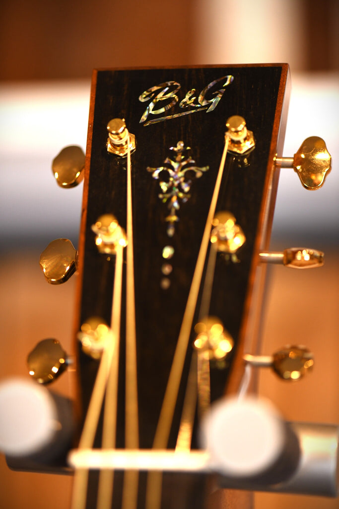 orchestra headstock different angle closeup
