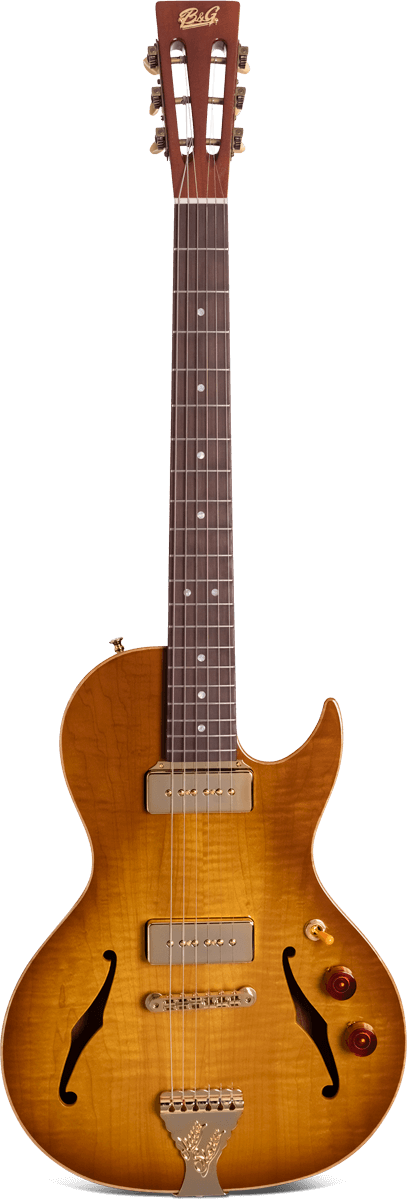 Crossroads Little Sister Cutaway P90s Honey Burst
