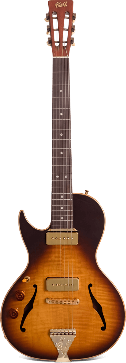 Crossroads Little Sister Cutaway P90s Tobacco Burst (Lefty)