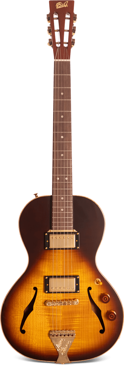 Crossroads Little Sister Non-Cutaway Humbuckers Tobacco Burst