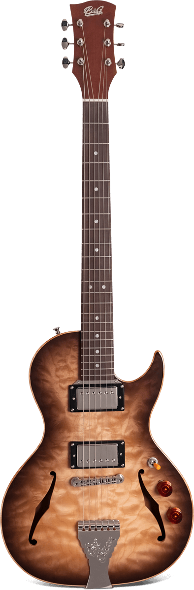 Crossroads Step Sister Cutaway Humbuckers Quilted Maple Wolf Burst - B&G Guitars