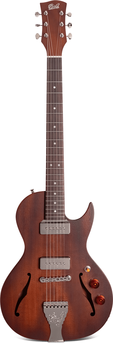 Crossroads Step Sister Cutaway P90s All Mahogany - Open Pore