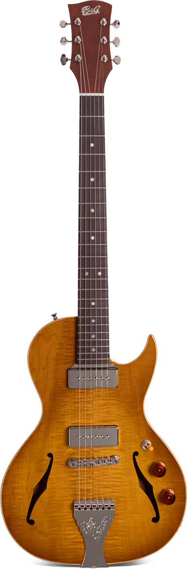 Crossroads Step Sister Cutaway P90s Honey Burst