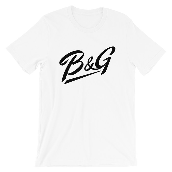 B&amp;G logotyp T-shirt (vit)